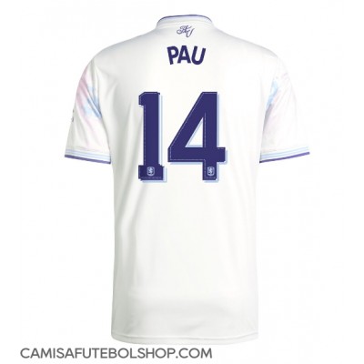 Camisa de time de futebol Aston Villa Pau Torres #14 Replicas 3º Equipamento 2025-26 Manga Curta Camisa de time de futebol Aston Villa Pau Torres #14 Replicas 3º Equipamento 2025-26 Manga Curta